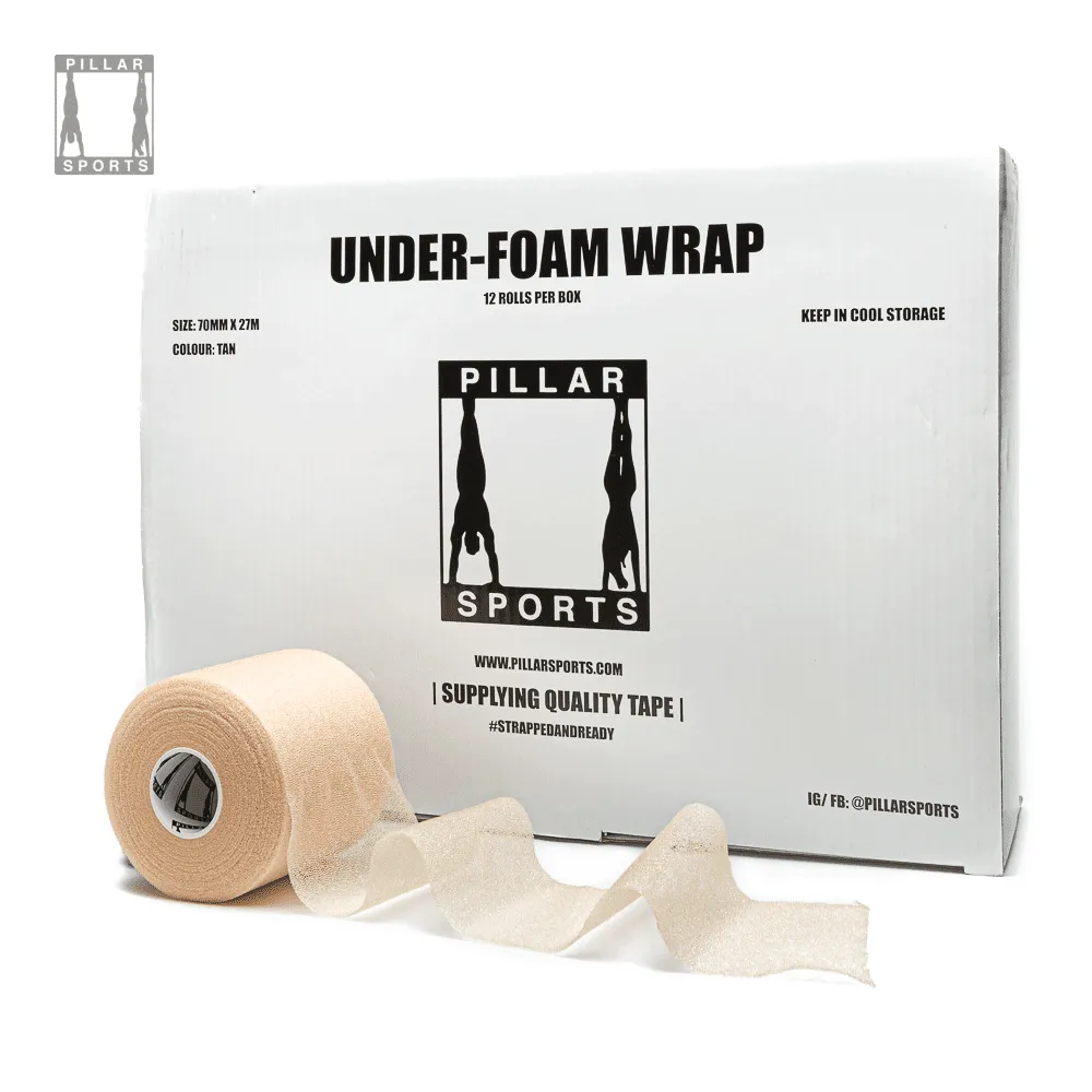 under foam wrap