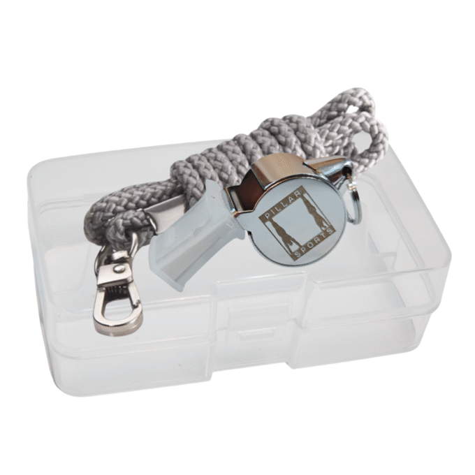 Whistle with lanyard and box
