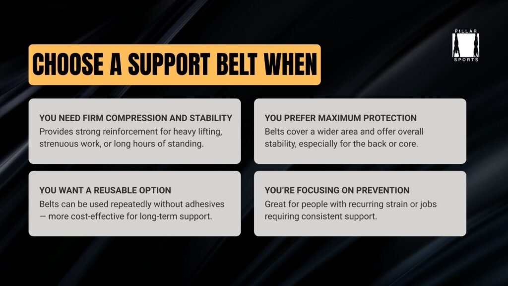 choose a support belt for sciatica