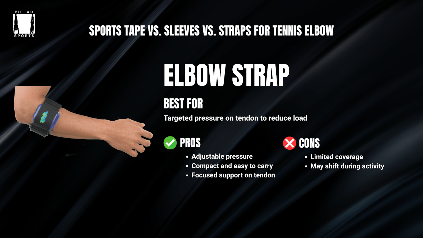 elbow strap pros and cons for tennis elbow