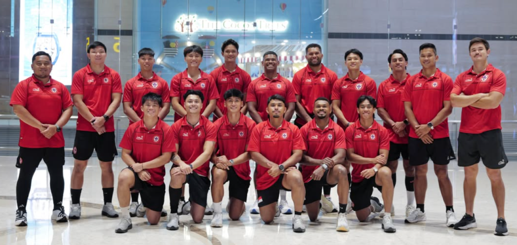 singapore rugby union group photo at 2026 asian games rugby